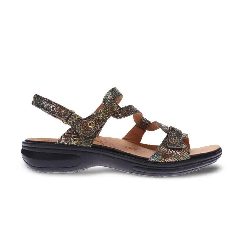 REVERE EMERALD 3 STRAP LEATHER SANDAL - FINAL SALE!