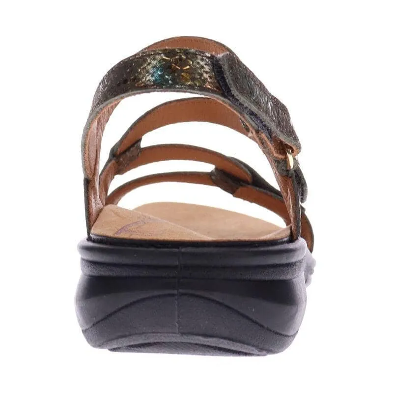 REVERE EMERALD 3 STRAP LEATHER SANDAL - FINAL SALE!