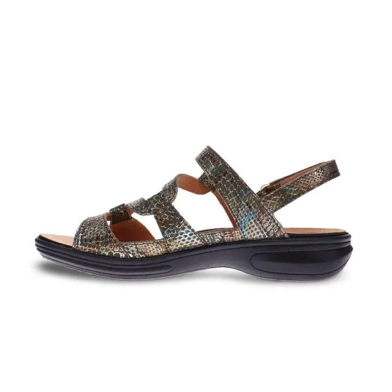 REVERE EMERALD 3 STRAP LEATHER SANDAL - FINAL SALE!