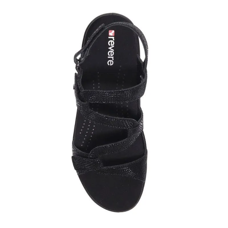 REVERE EMERALD 3 STRAP LEATHER SANDAL - FINAL SALE!