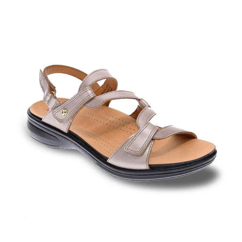 REVERE EMERALD 3 STRAP LEATHER SANDAL - FINAL SALE!