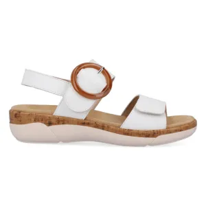 Rieker Women's R6853-80 Jocelyn White Leather