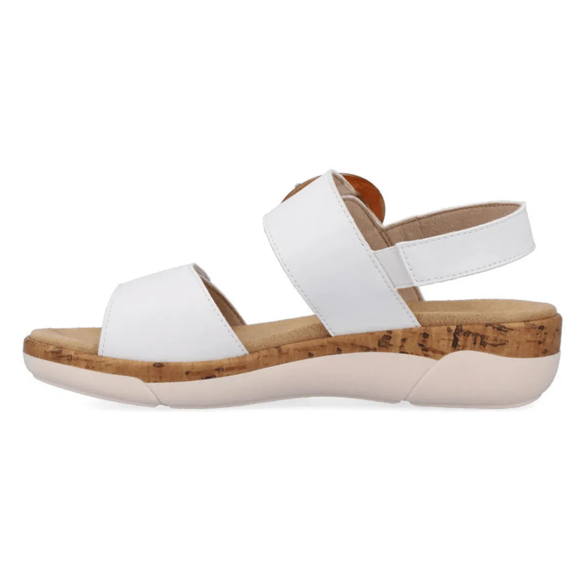 Rieker Women's R6853-80 Jocelyn White Leather