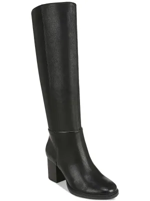 Riona Womens Faux Leather Tall Knee-High Boots