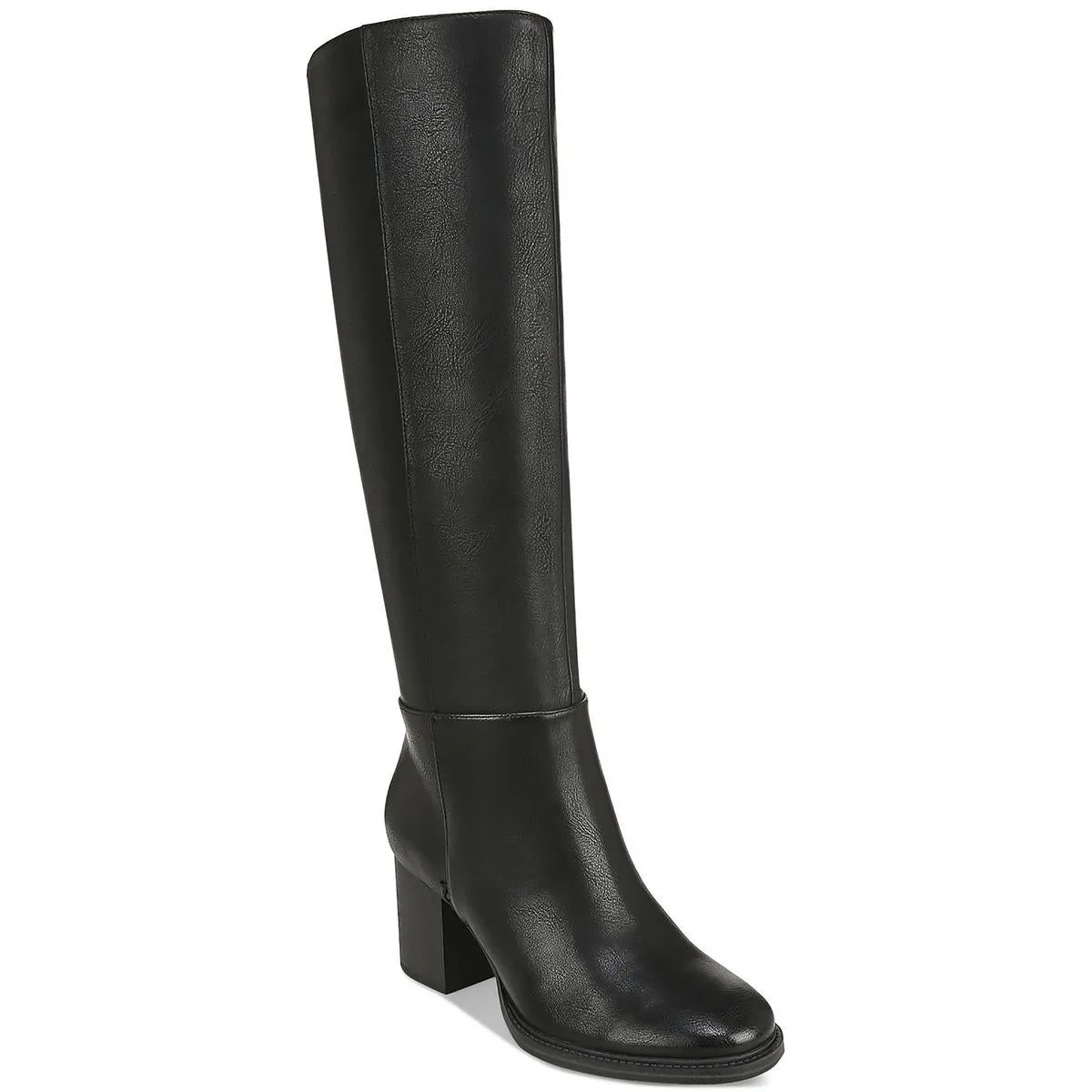 Riona Womens Faux Leather Tall Knee-High Boots