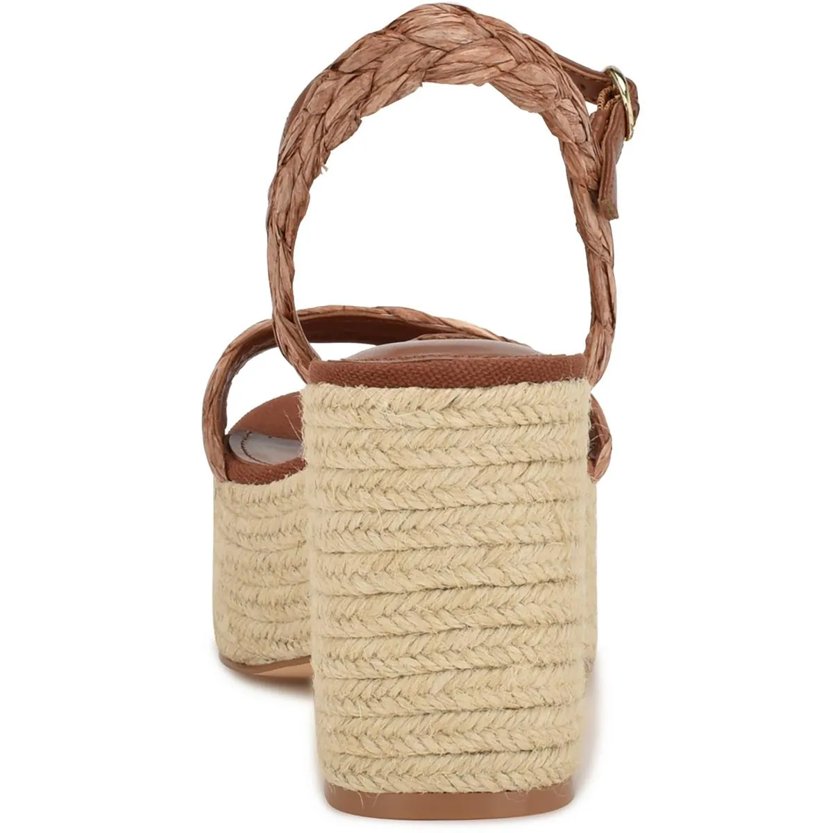 Rivva Womens Woven Ankle Heels