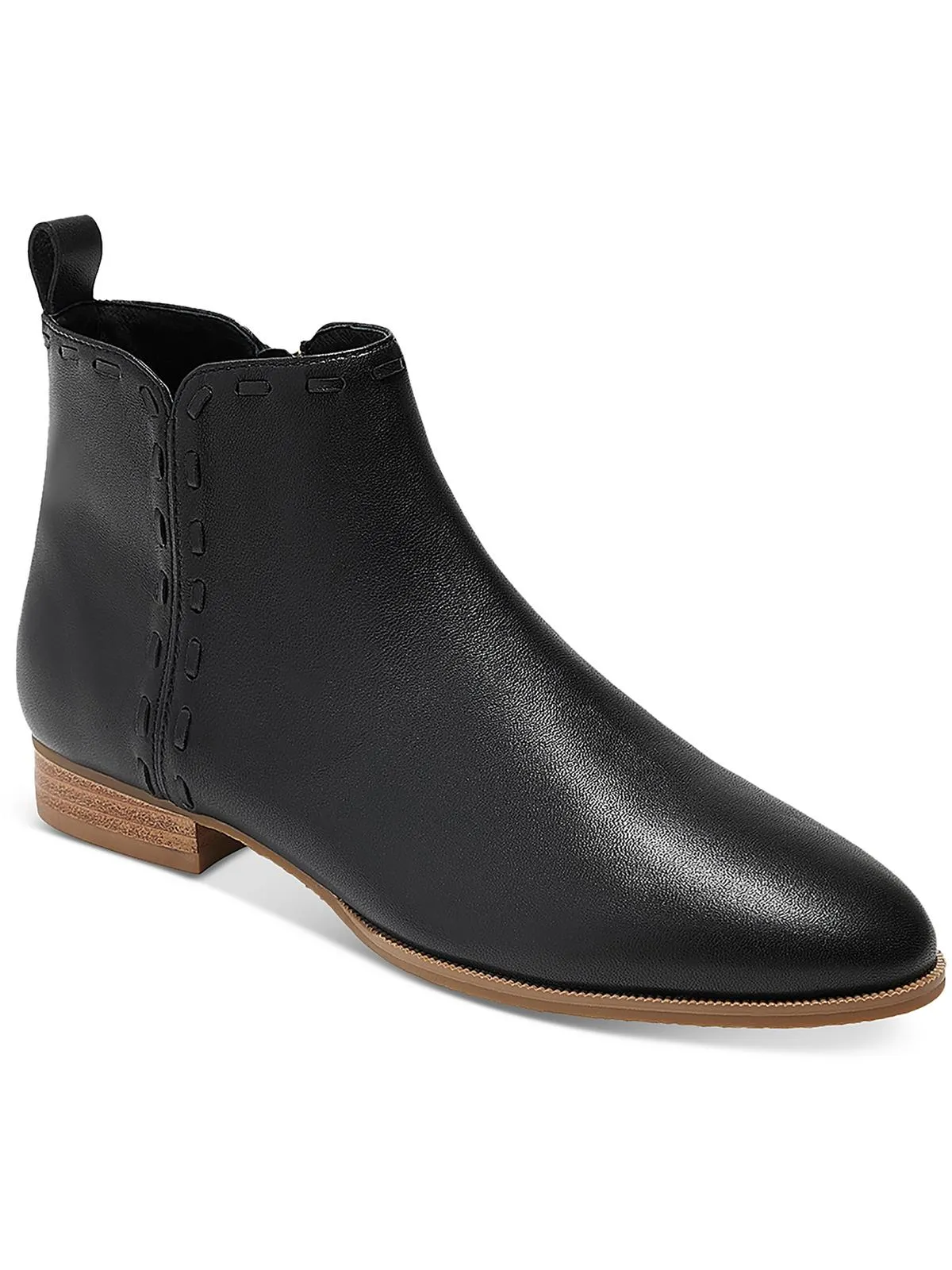 Rollins Womens Suede Block Heel Ankle Boots