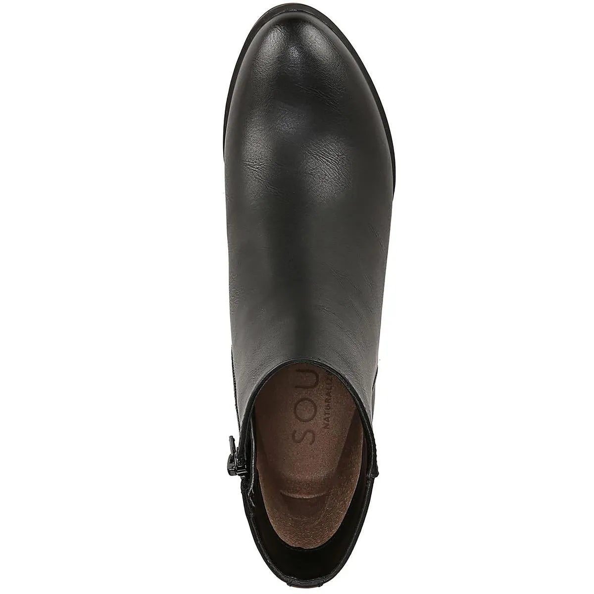 Rosa Womens Faux Leather Almond Toe Ankle Boots