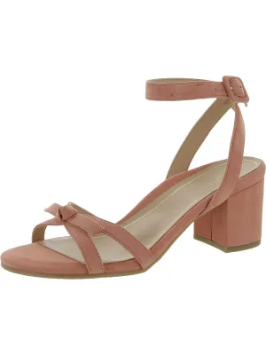 Rosabel Womens Suede Ankle Strap Heels