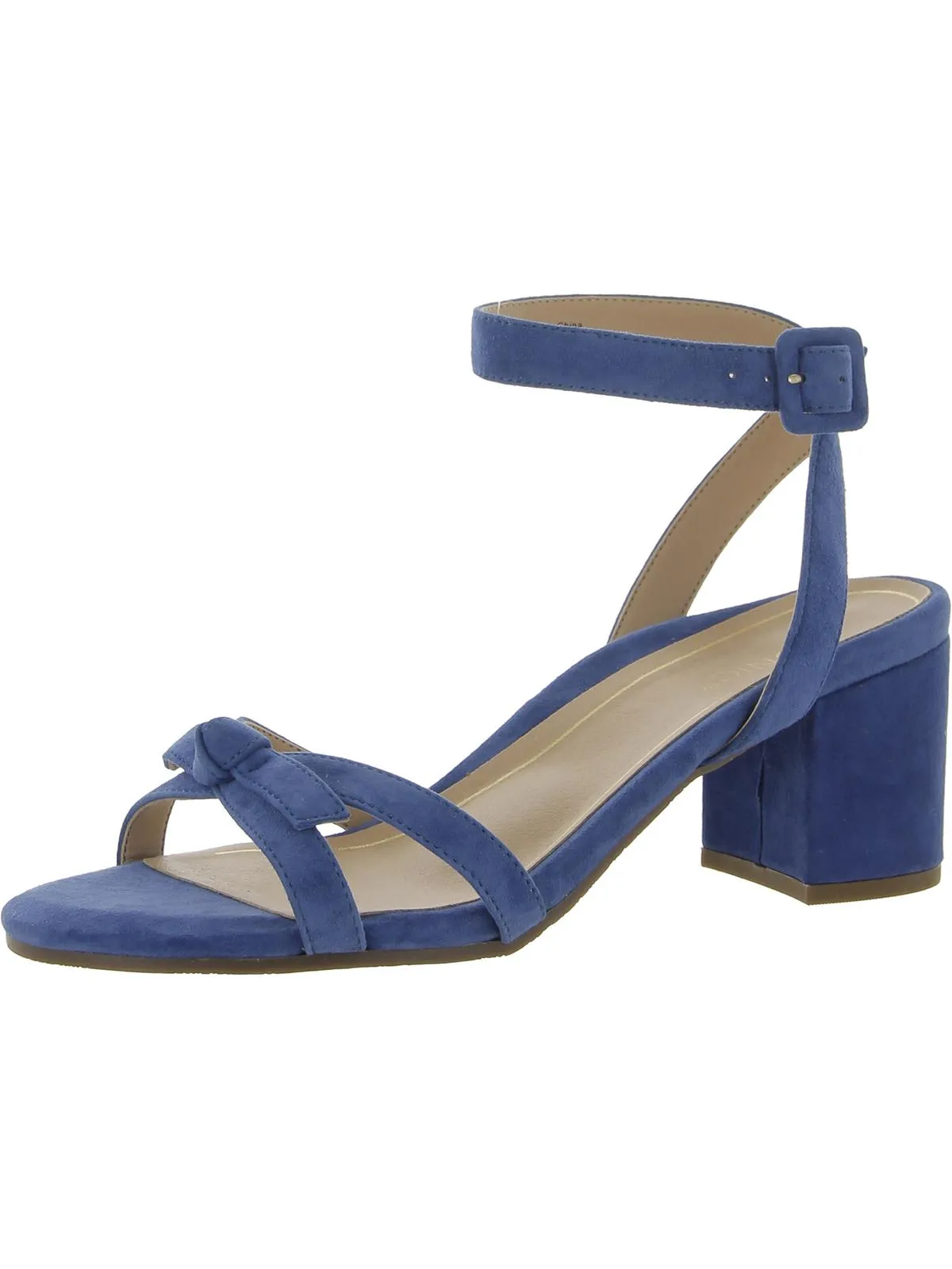 Rosabel Womens Suede Ankle Strap Heels