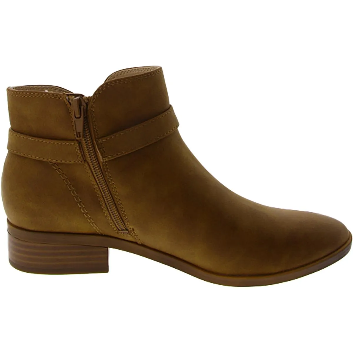 Rosaline Womens Faux Leather Ankle Booties