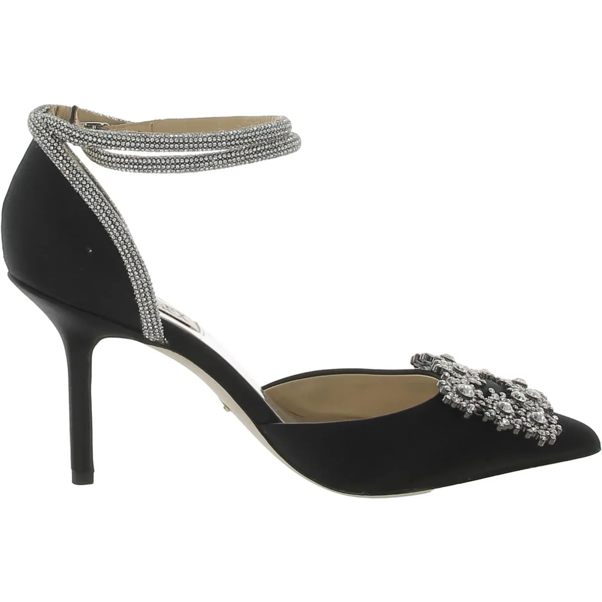 Saint Womens Suede Pointed Toe Ankle Strap