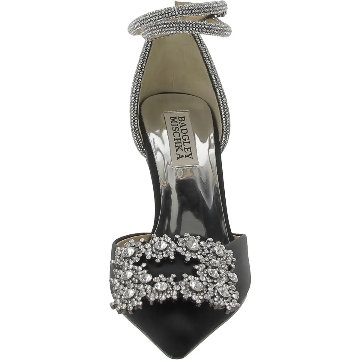 Saint Womens Suede Pointed Toe Ankle Strap