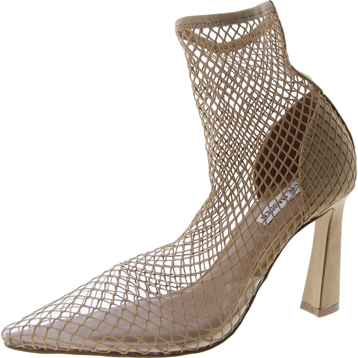 Salem Womens Fishnet Pointed Toe Ankle Boots
