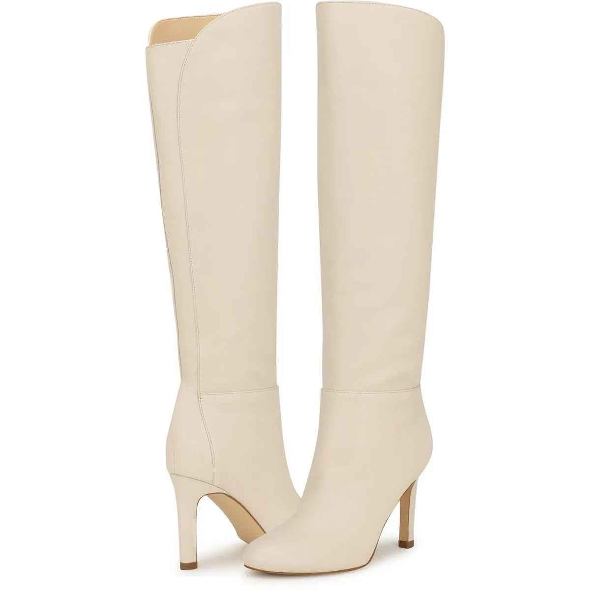 Sancha Womens Leather Wide Calf Knee-High Boots