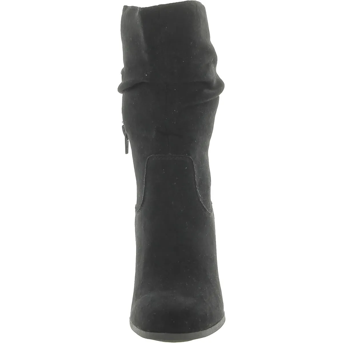 Saraa Womens Faux Suede Slouchy Mid-Calf Boots