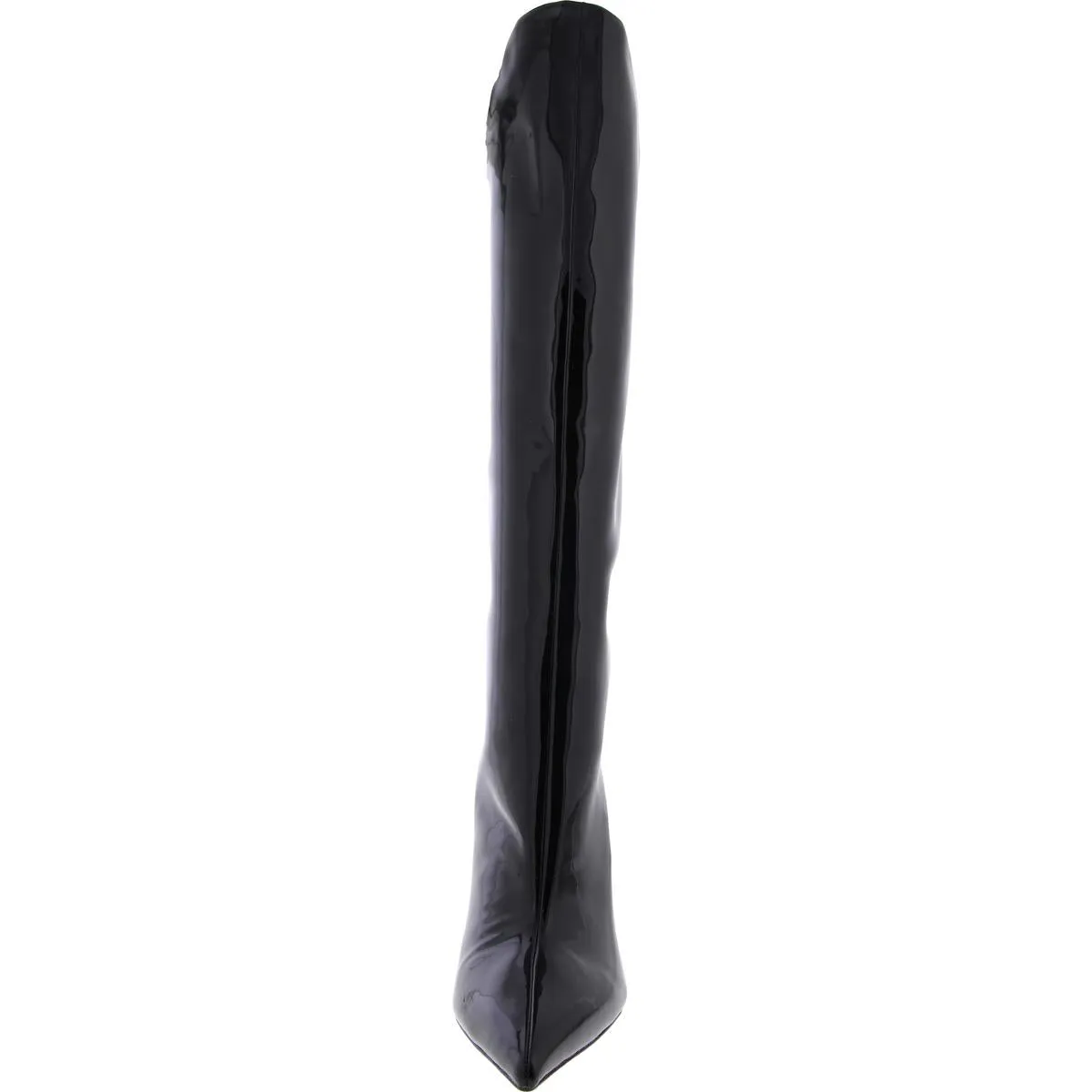 Sarina Womens Patent Pointed Toe Knee-High Boots