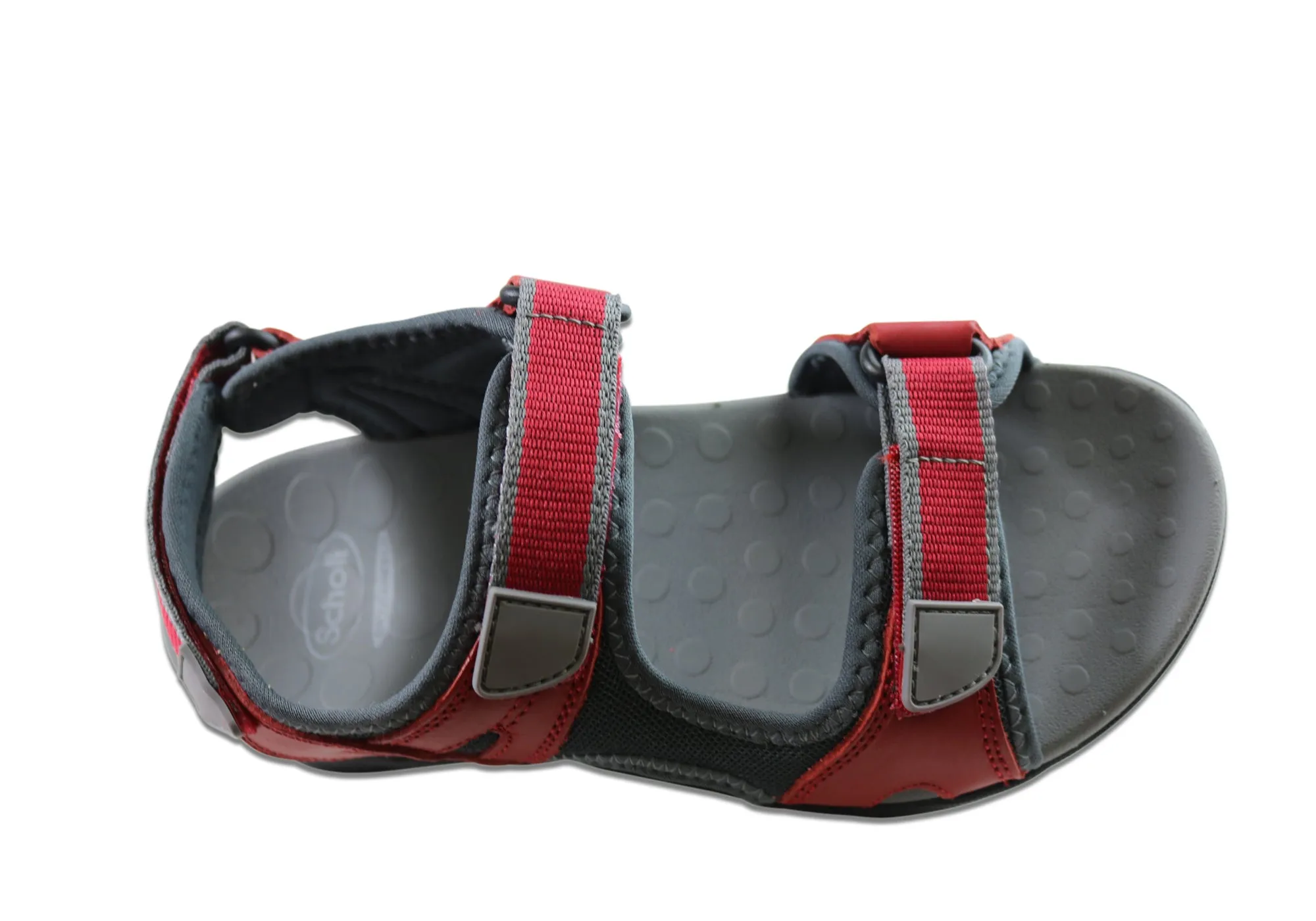 Scholl Orthaheel Bribie Womens Leather Adjustable Supportive Sandals Scholl Orthaheel Shoes