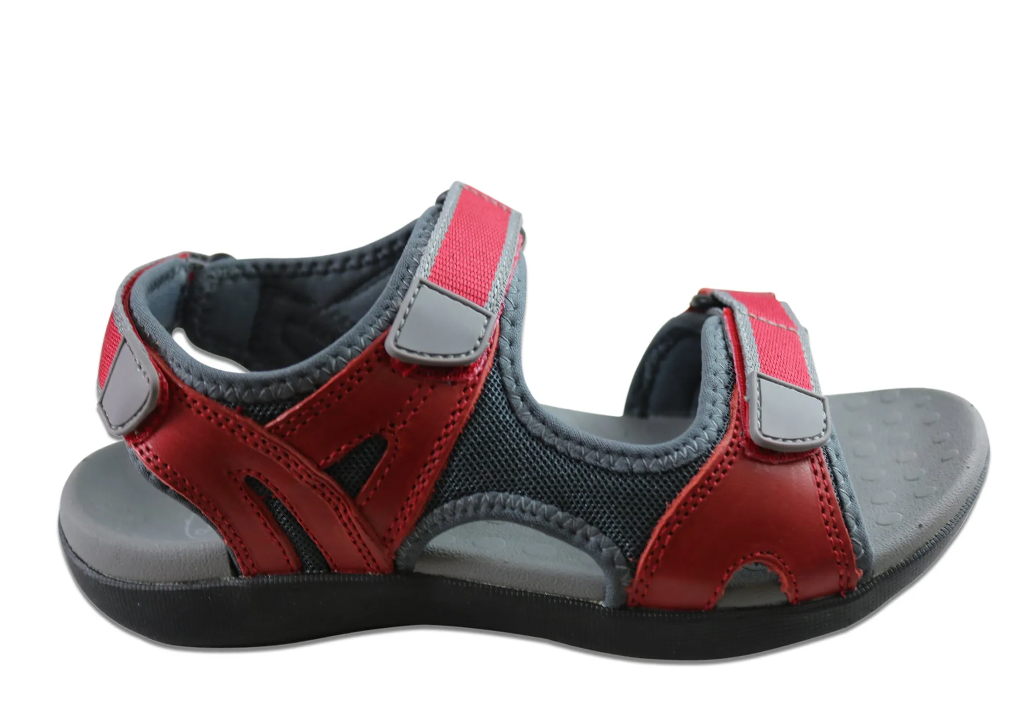 Scholl Orthaheel Bribie Womens Leather Adjustable Supportive Sandals Scholl Orthaheel Shoes