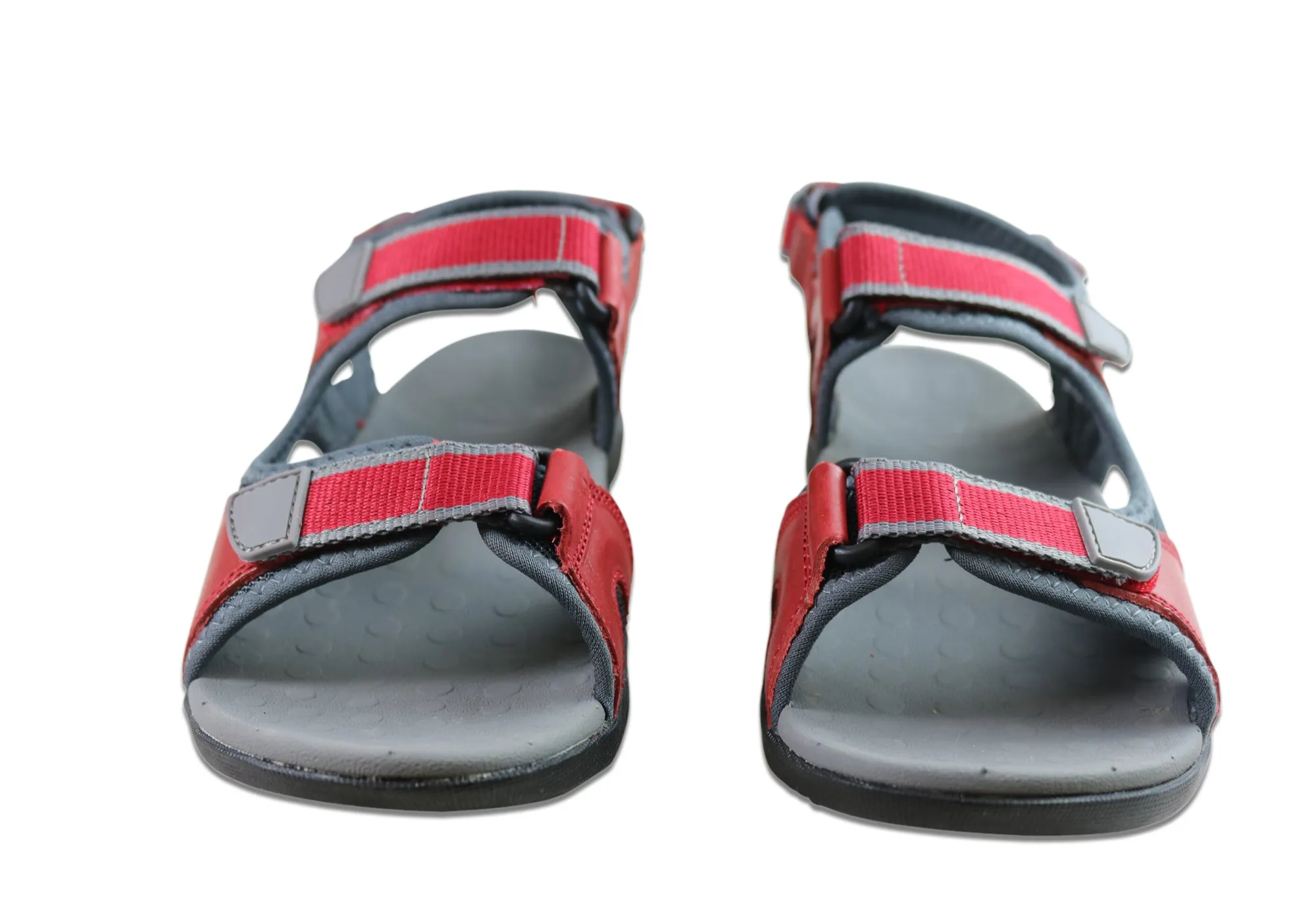 Scholl Orthaheel Bribie Womens Leather Adjustable Supportive Sandals Scholl Orthaheel Shoes