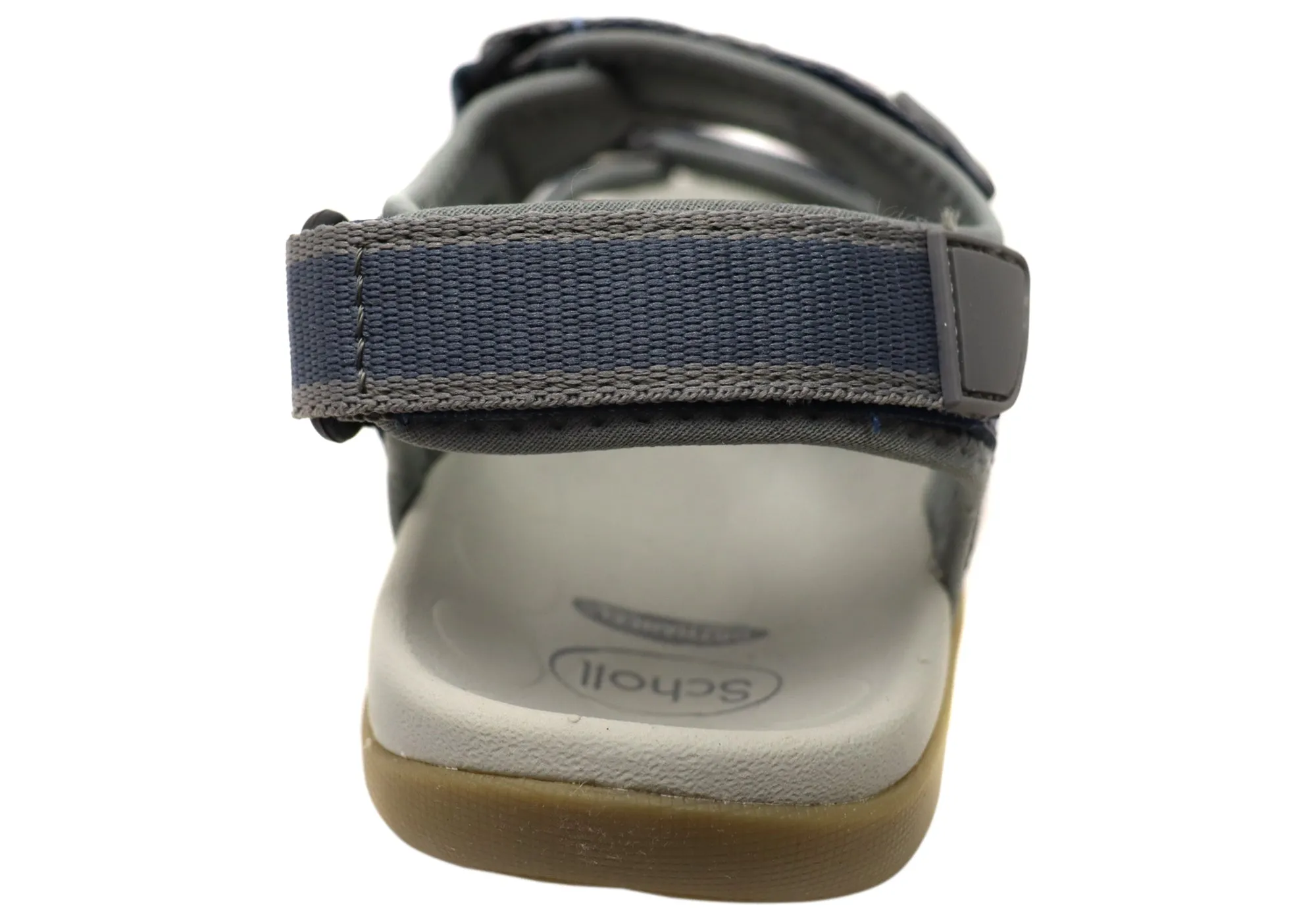 Scholl Orthaheel Bribie Womens Leather Adjustable Supportive Sandals Scholl Orthaheel Shoes