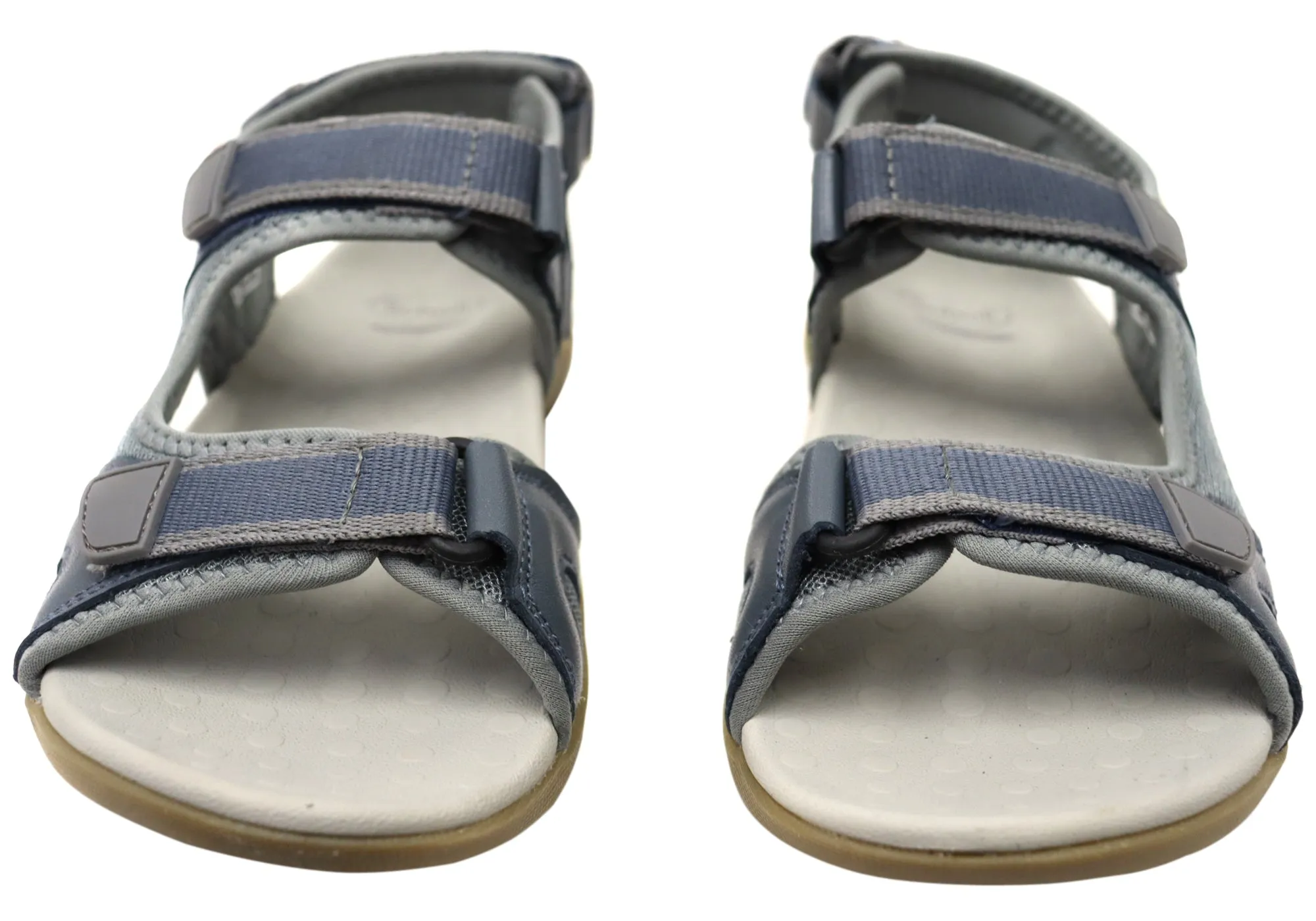 Scholl Orthaheel Bribie Womens Leather Adjustable Supportive Sandals Scholl Orthaheel Shoes