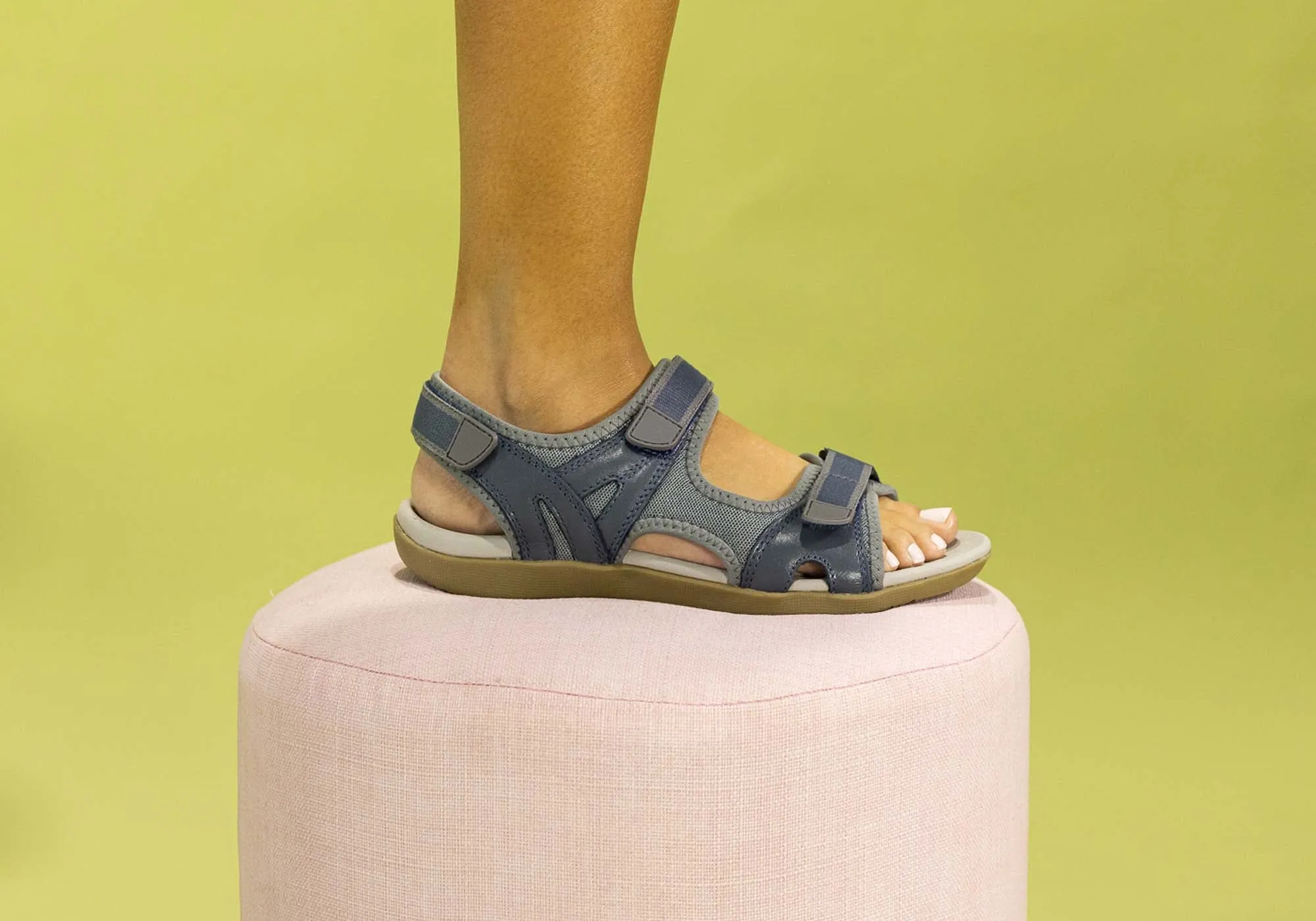 Scholl Orthaheel Bribie Womens Leather Adjustable Supportive Sandals Scholl Orthaheel Shoes