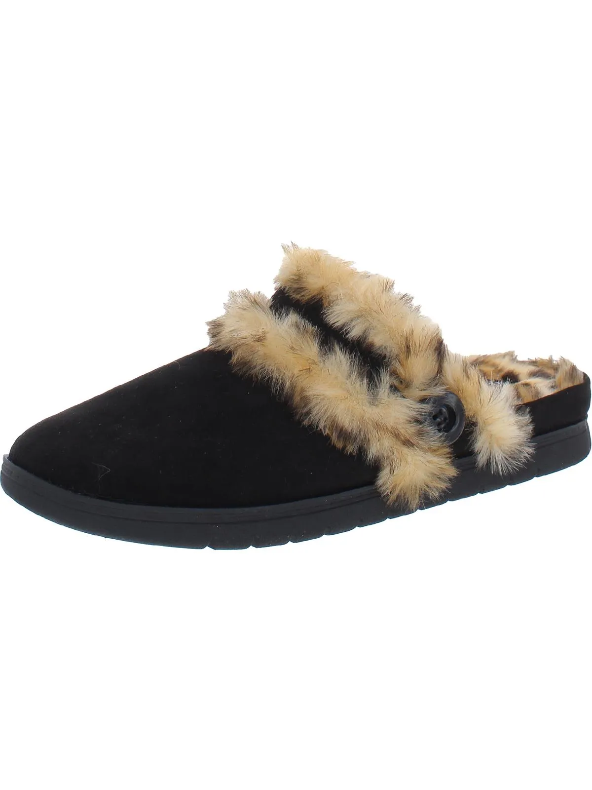 Season 2 Womens Faux Suede Sandal Slipper Shoes
