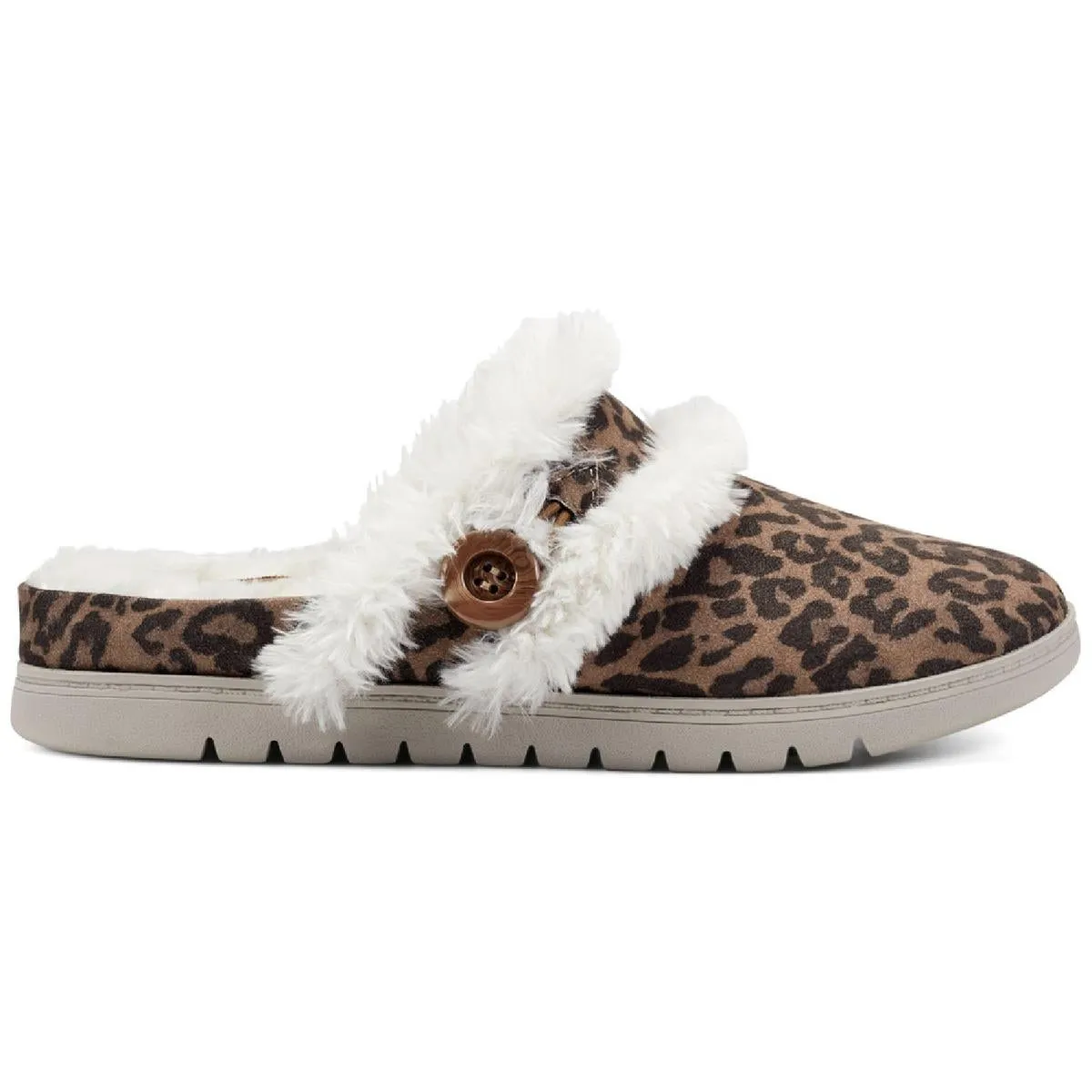 Season 2 Womens Faux Suede Sandal Slipper Shoes
