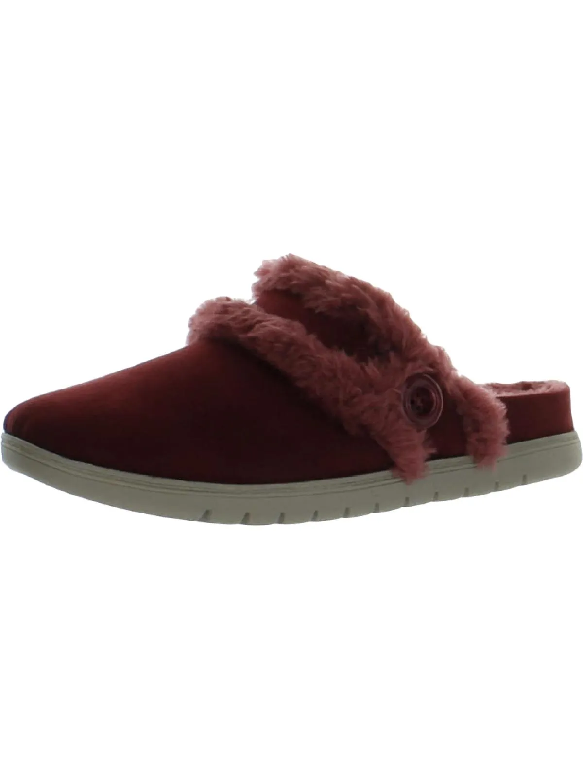 Season 2 Womens Faux Suede Sandal Slipper Shoes