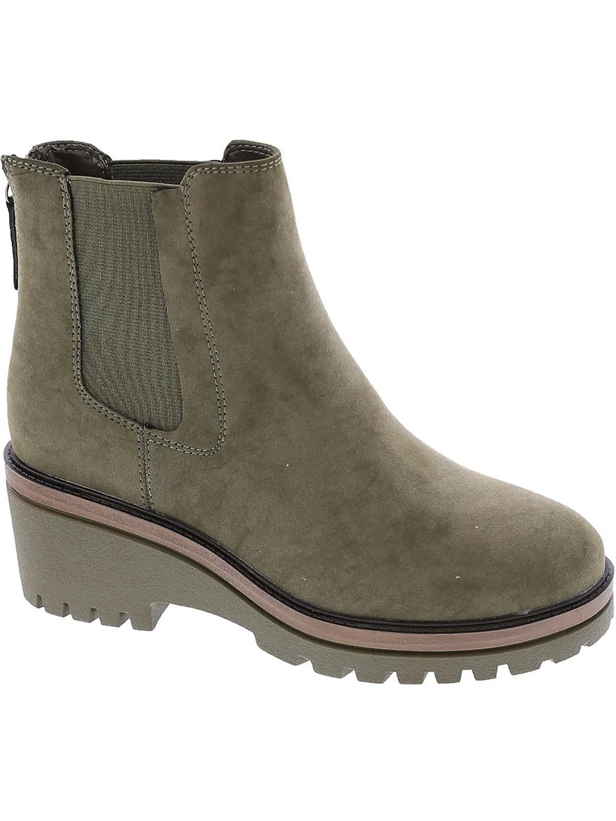 Sefi Womens Suede Ankle Chelsea Boots