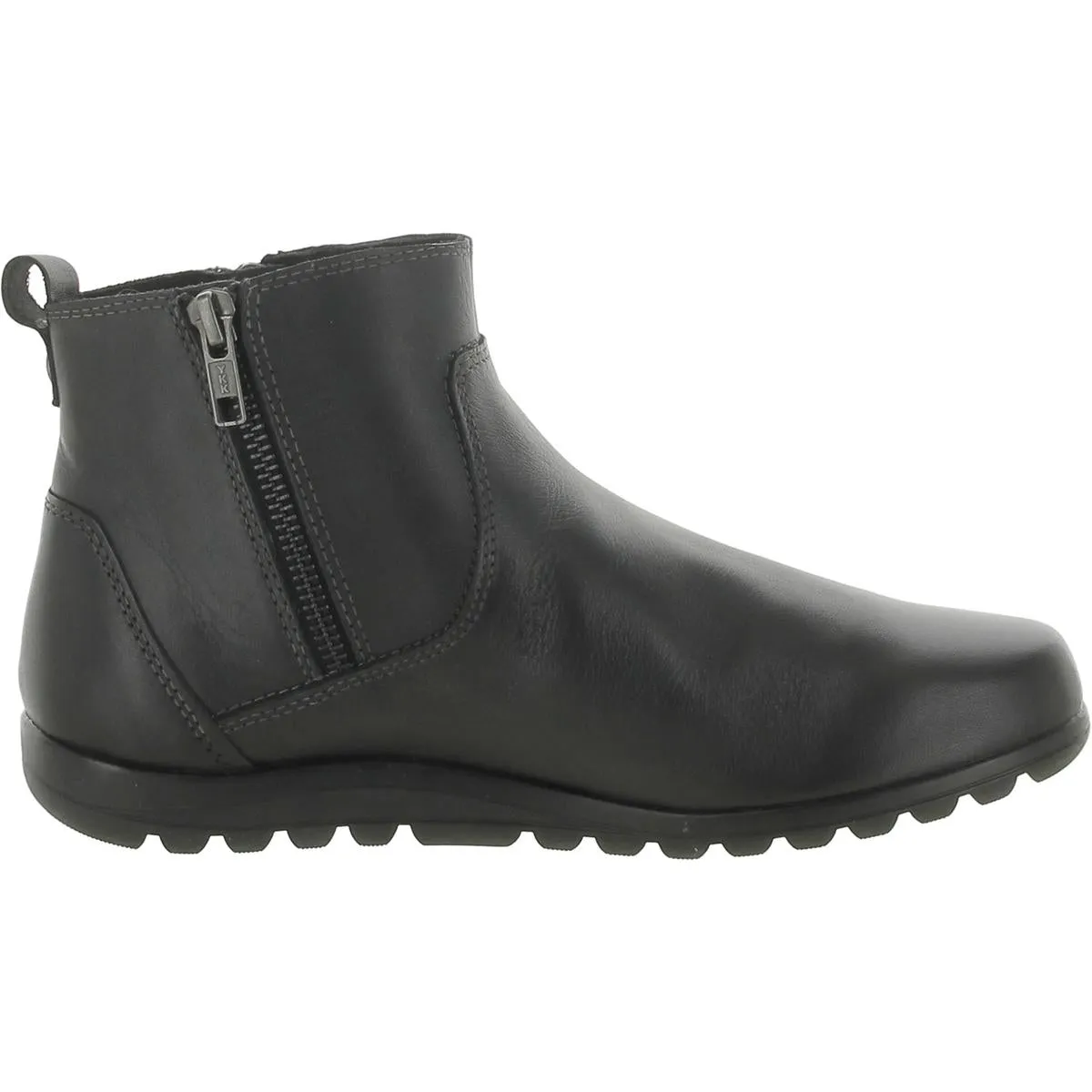 Select Womens Leather Zipper Ankle Boots