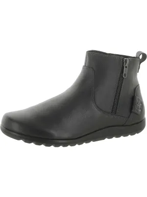 Select Womens Leather Zipper Ankle Boots