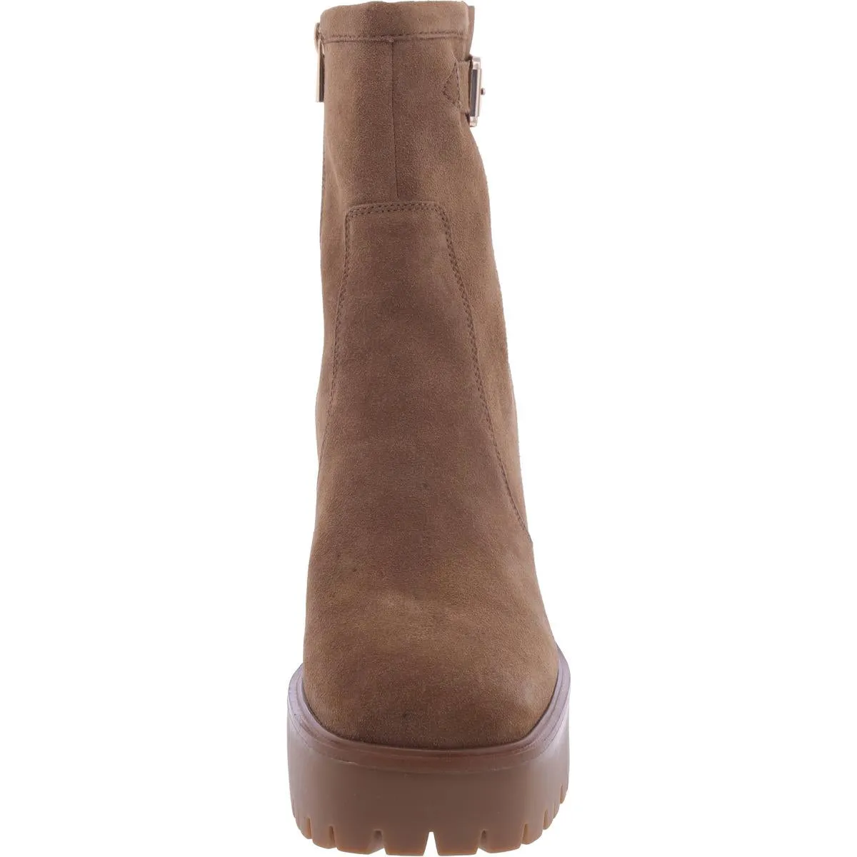 Sharonna Womens Zipper Buckle Ankle Boots