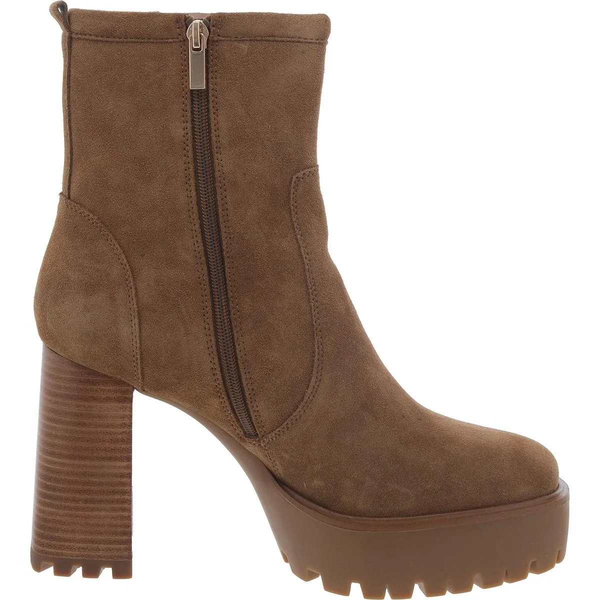 Sharonna Womens Zipper Buckle Ankle Boots