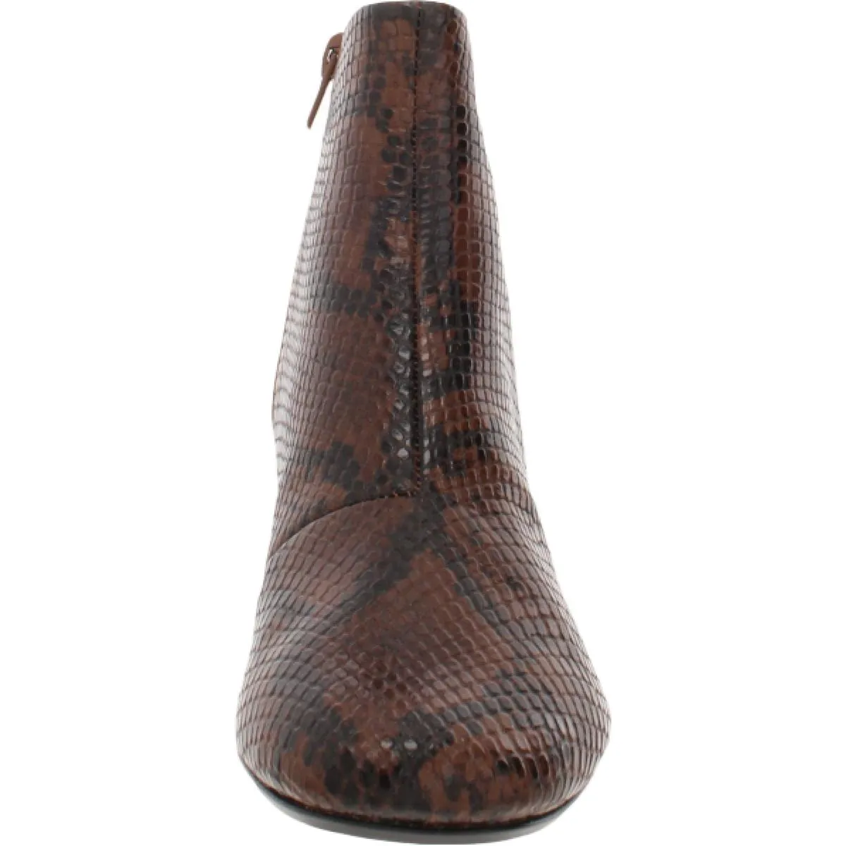 Sheer Flora 2 Womens Leather Snake Print Ankle Boots