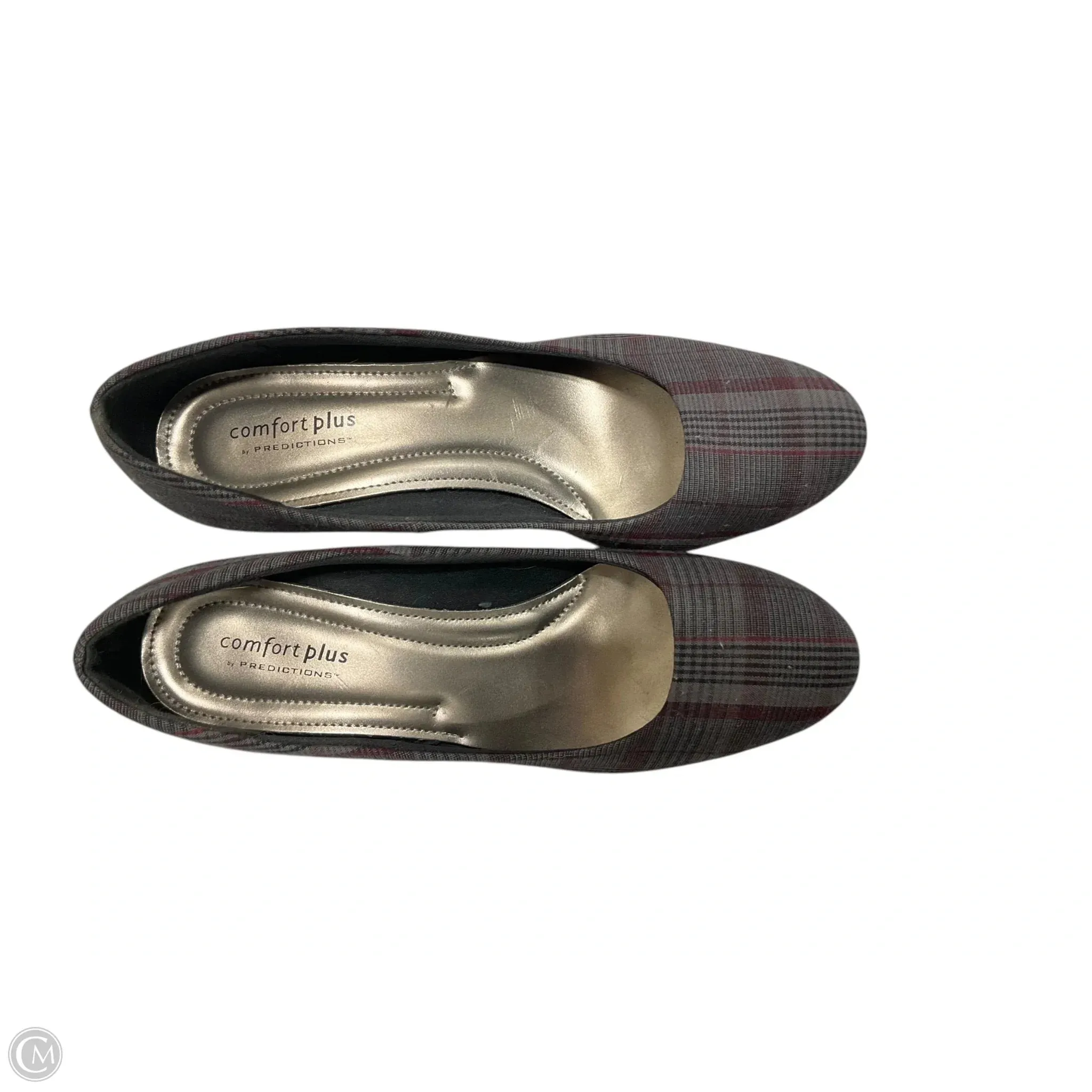 Shoes Heels Stiletto By Comfort Plus In Grey & Red, Size: 9.5