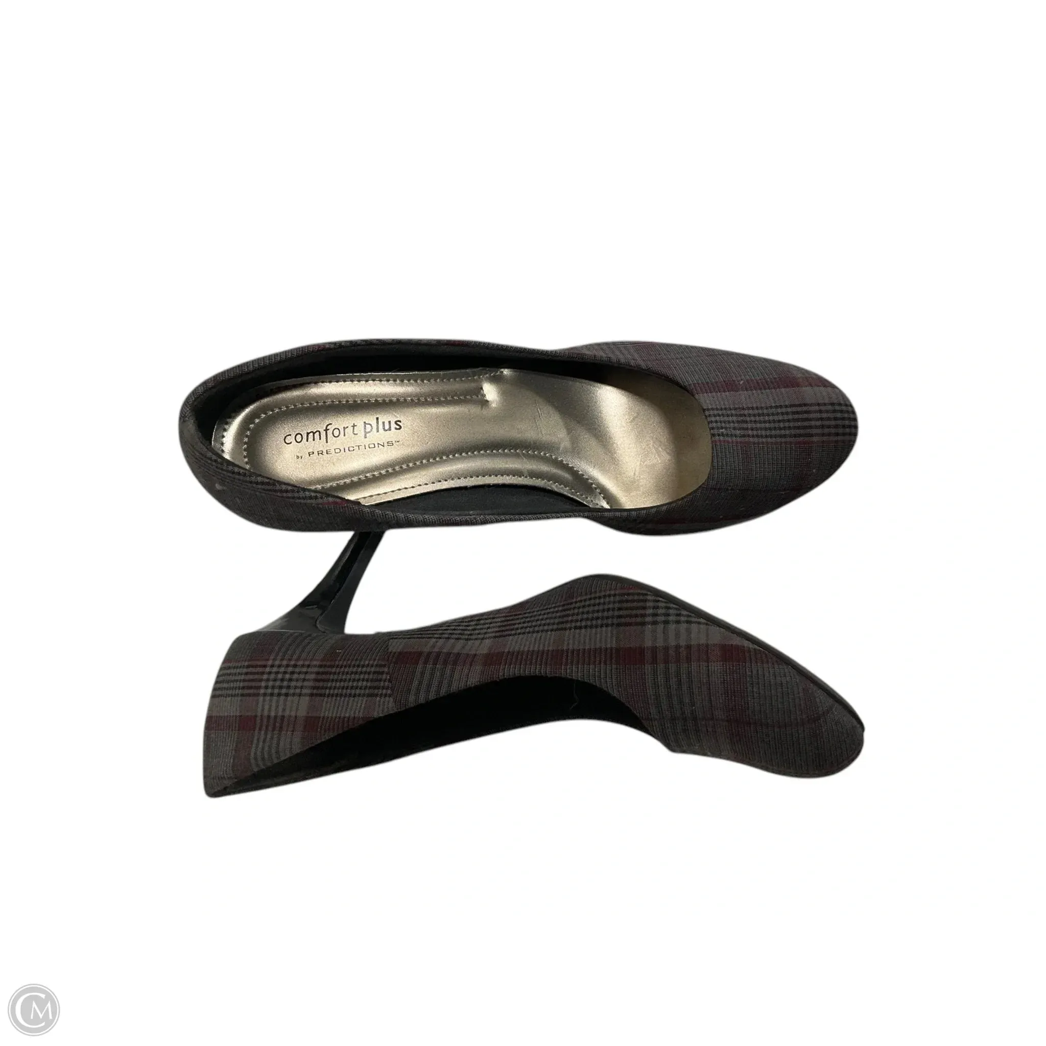Shoes Heels Stiletto By Comfort Plus In Grey & Red, Size: 9.5