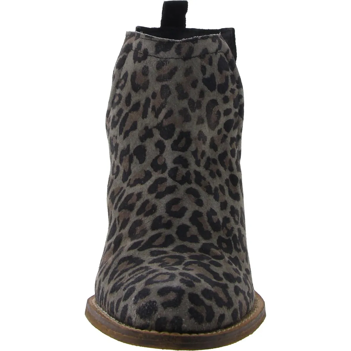 Short Side Womens Leather Snake Print Ankle Boots