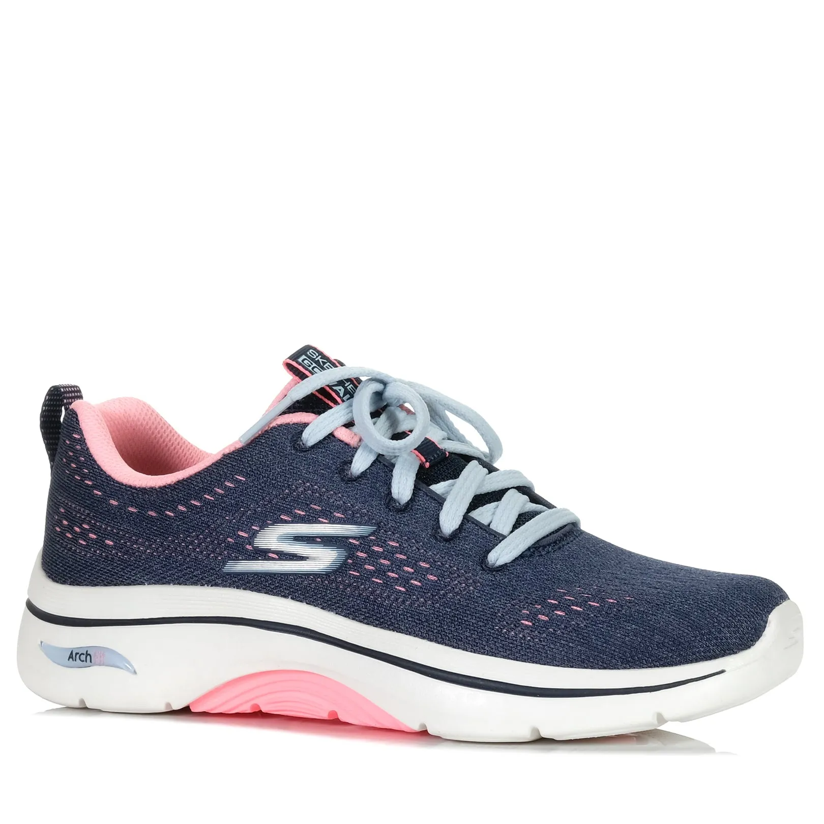 Skechers GOwalk Arch Fit 2.0 - Vivid Sunset 125311 Navy/Hot Pink Shoes_Skechers