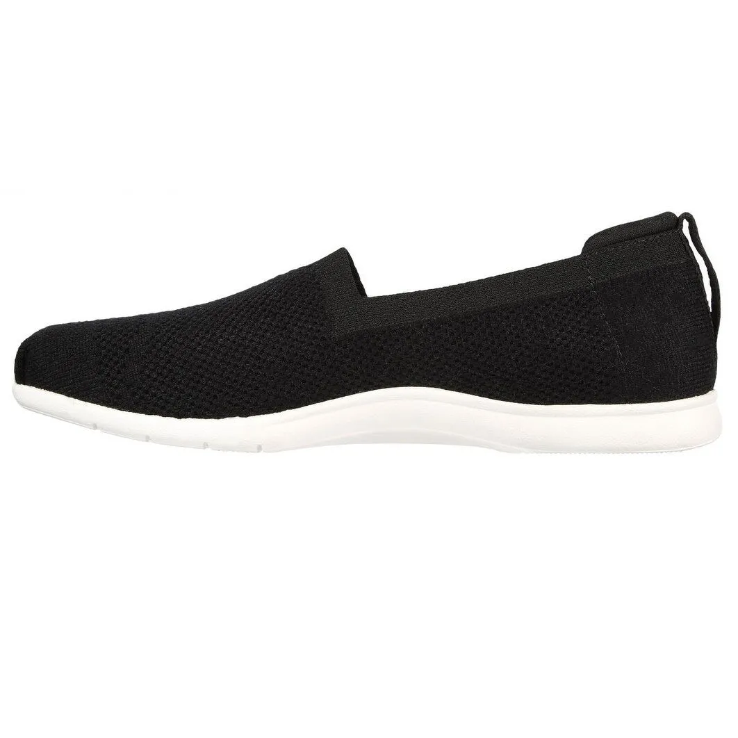 Skechers Womens Arch Fit Plush Breezy Babe SlipOn Black 114109Blk Black