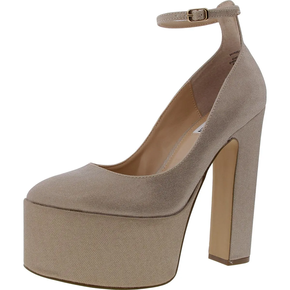 SKYRISE Womens Ankle Strap Platform Platform Heels