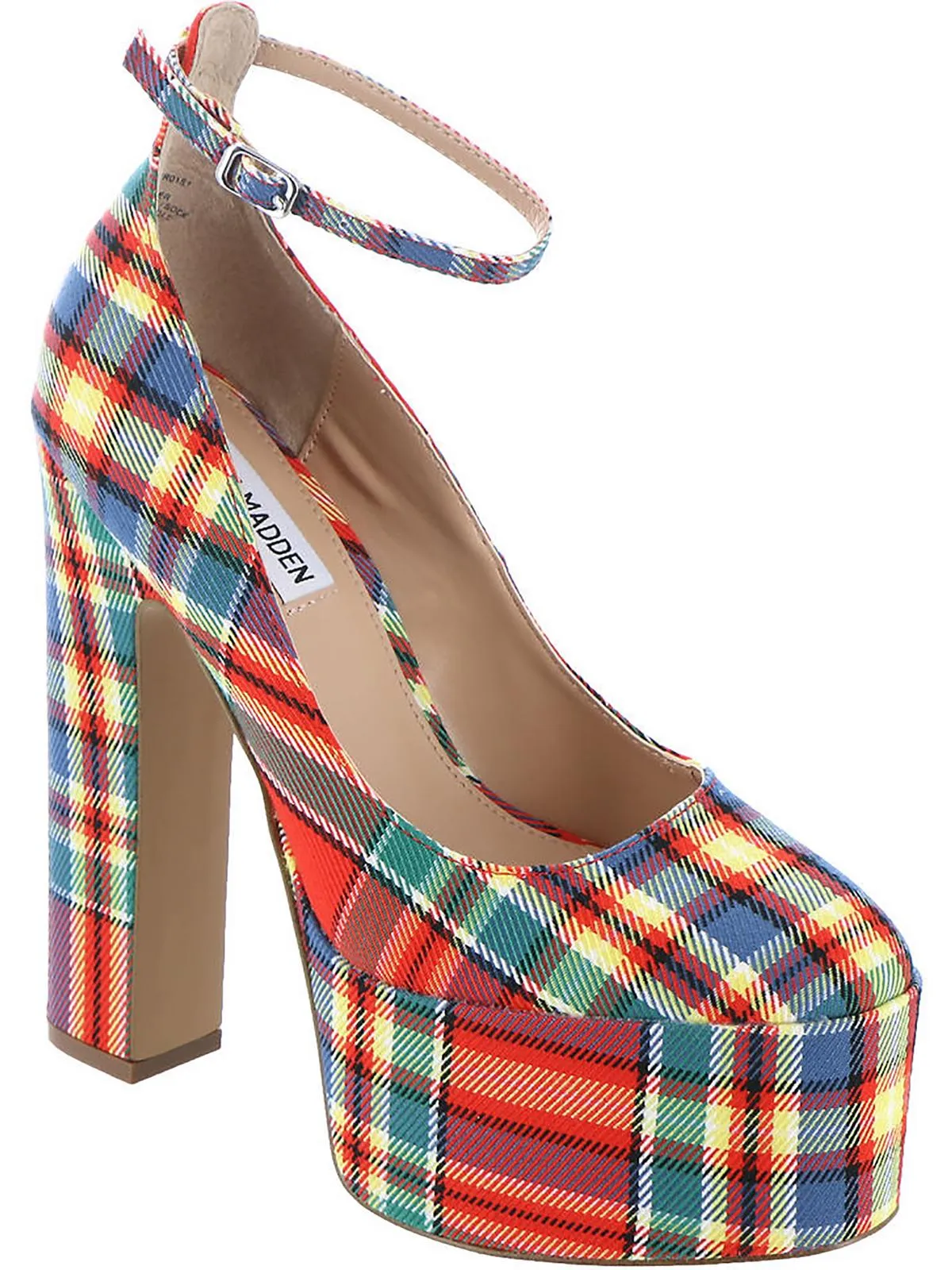 SKYRISE Womens Ankle Strap Platform Platform Heels