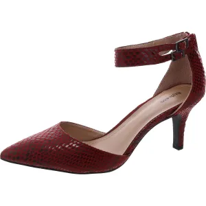 SNCWANDAH Womens Checkered Manmade Ankle Strap