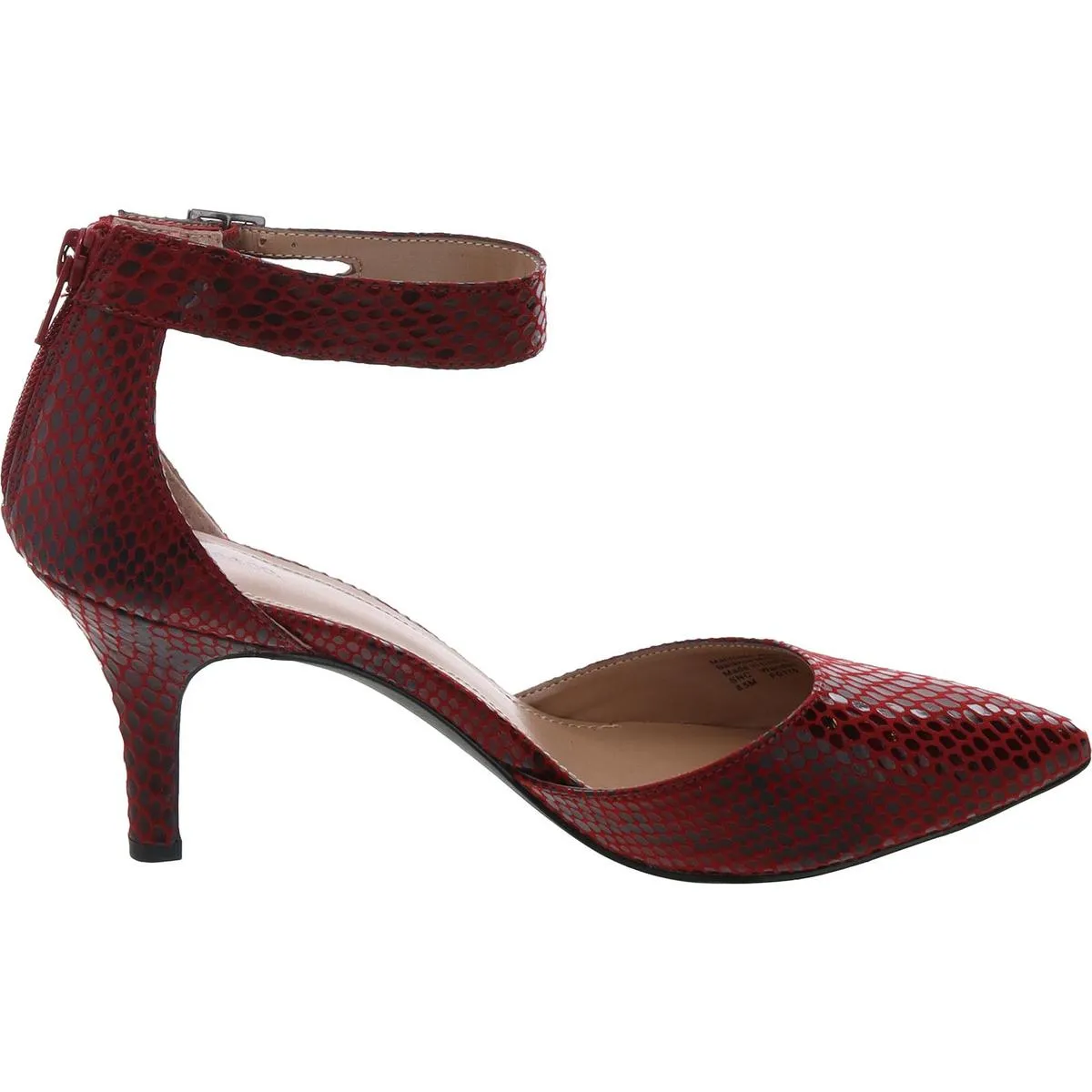 SNCWANDAH Womens Checkered Manmade Ankle Strap