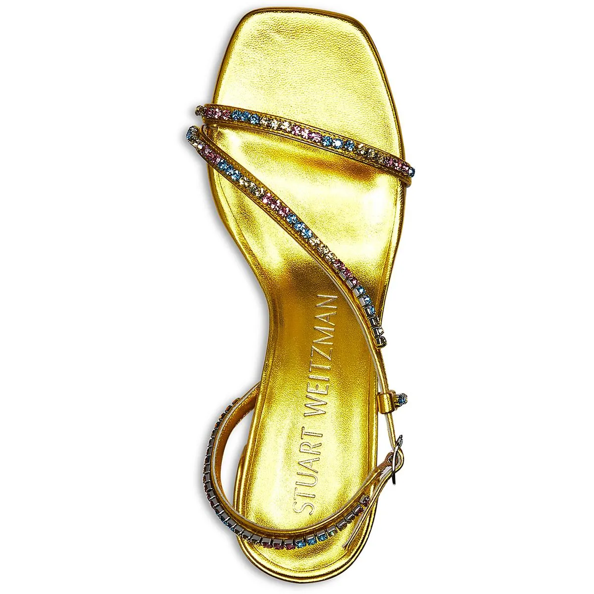 Soiree Womens Leather Ankle Strap Heels