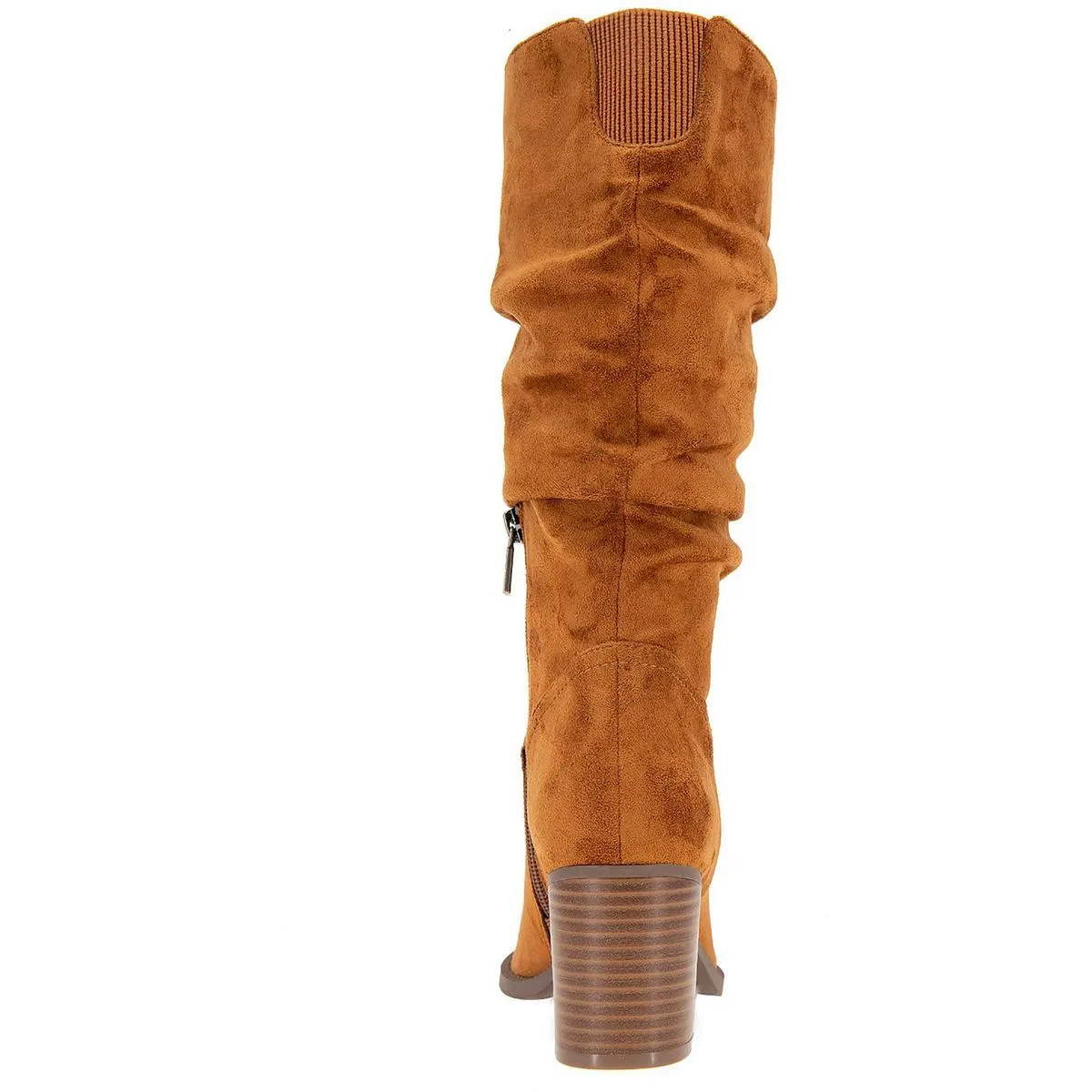 Sonia Womens Faux Suede Almond Toe Knee-High Boots