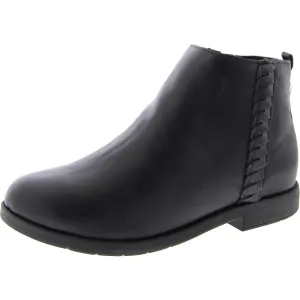 SR Carolyn Womens Zipper Flat Ankle Boots