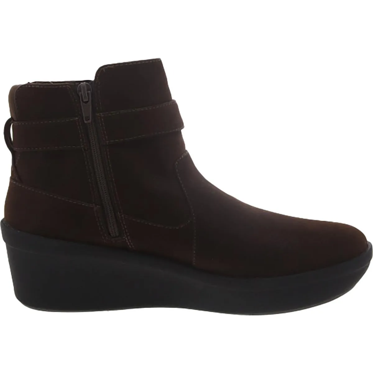Step Rosebelle Womens Faux Suede Zip Up Ankle Boots
