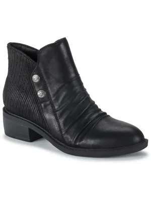 Stevie Womens Faux Leather Ankle Booties